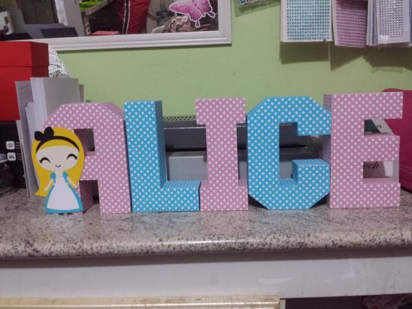 Letras 3D Alice